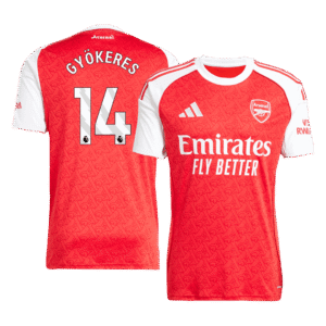 GYÖKERES #14 Arsenal Home Soccer Jersey 2025/26