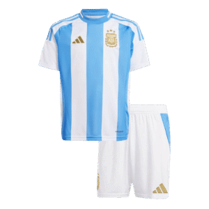 Kid's Argentina Home Soccer Jersey Kit(Jersey+Shorts) Copa America 2024