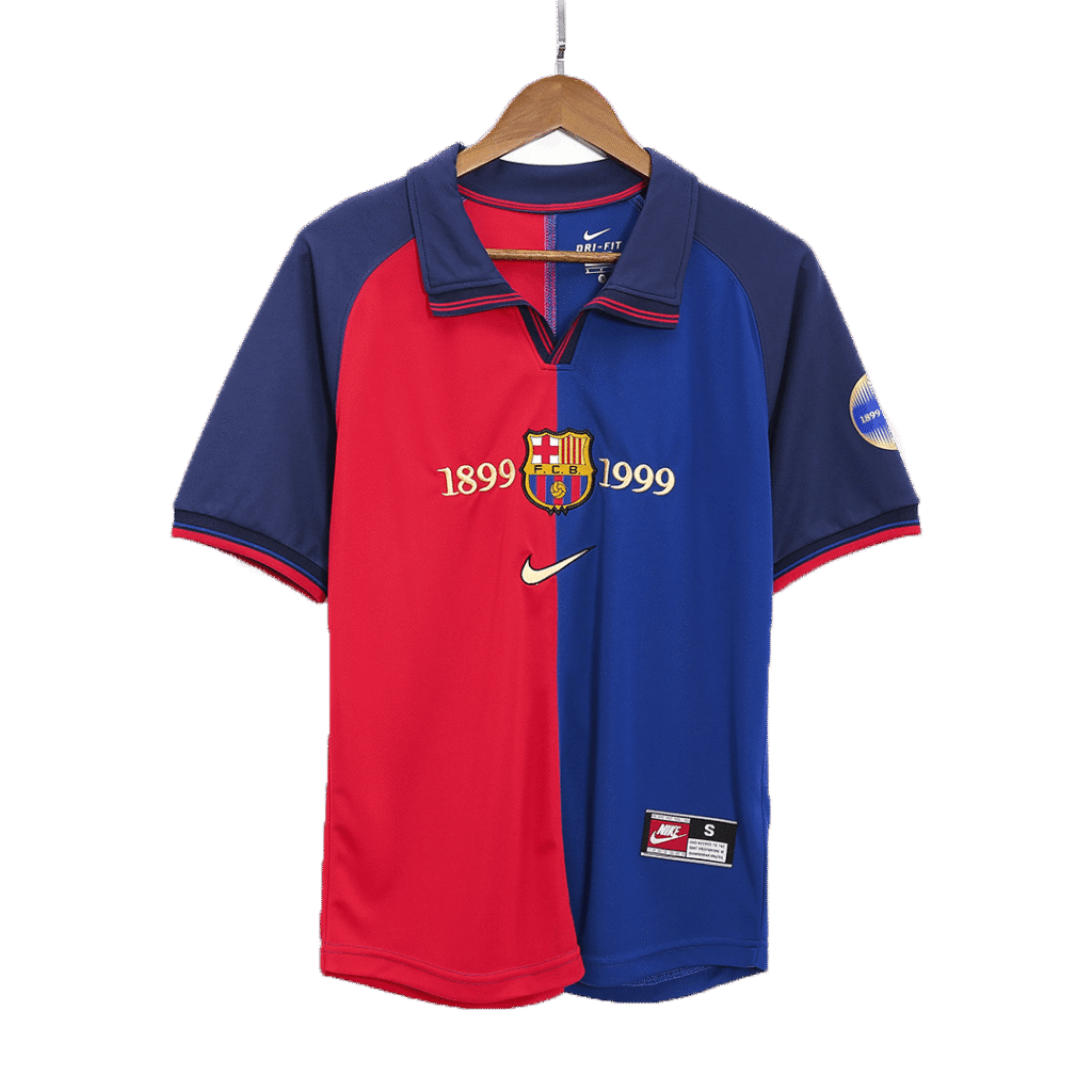 Retro 1999/00 Barcelona Home Soccer Jersey