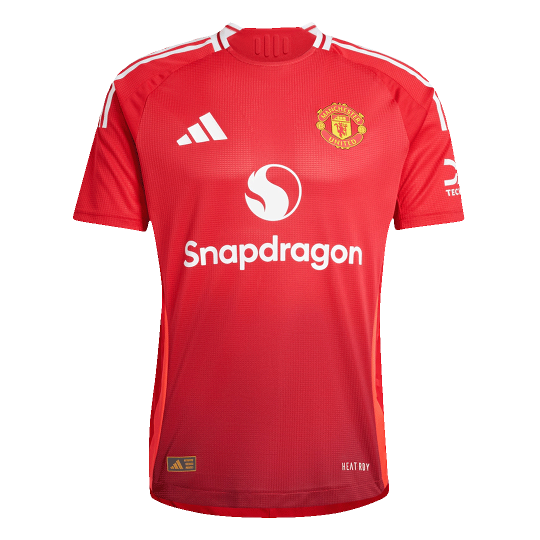 Authentic GARNACHO #17 Soccer Jersey Manchester United Home Shirt 2024/25 - Image 2