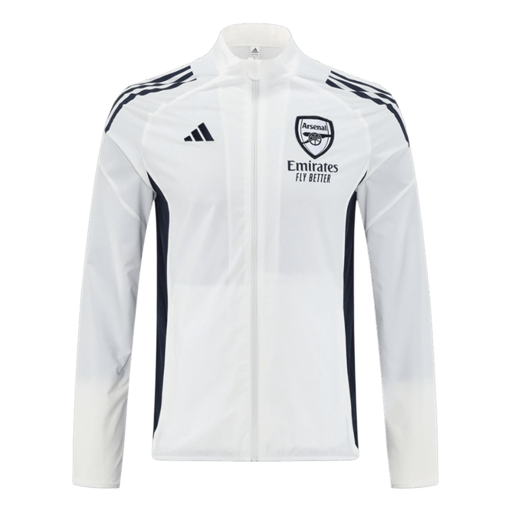 Arsenal Windbreaker Jacket 2025/26 - White