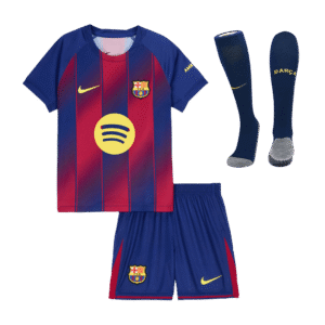 Barcelona Home Kids Soccer Jerseys Full Kit 2025/26