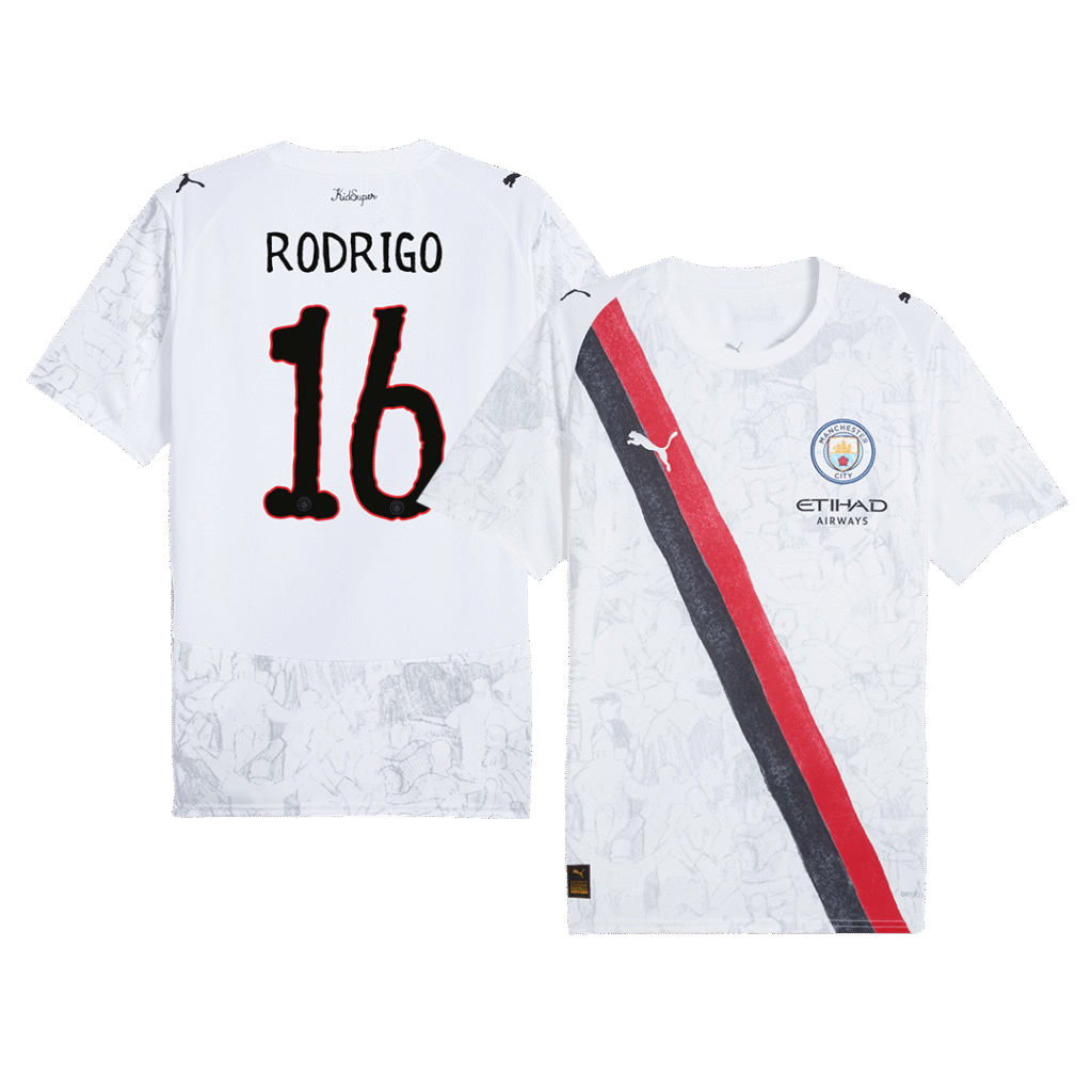 RODRIGO #16 Manchester City KidSuper Soccer Jersey 2025/26 - Club World Cup