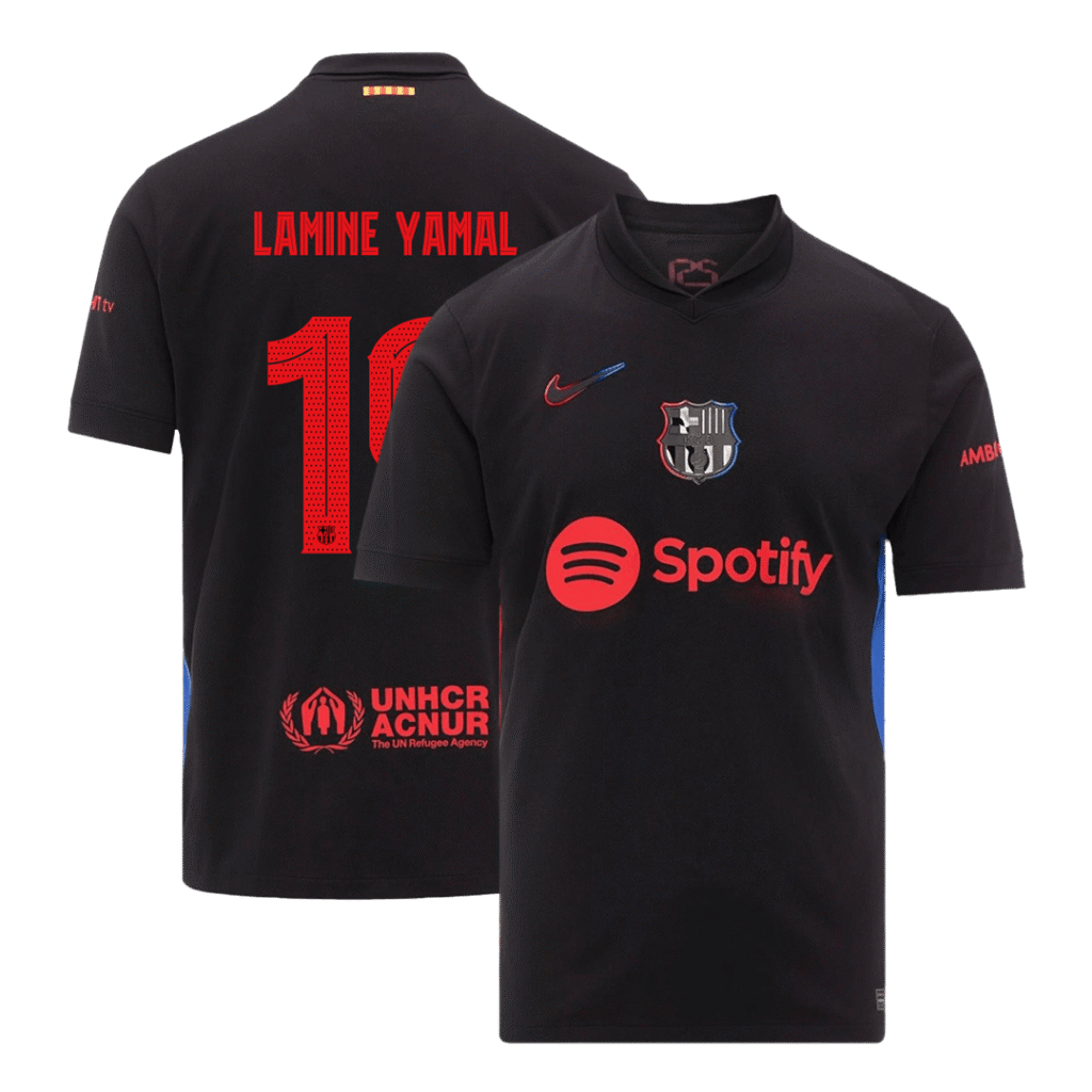 Barcelona LAMINE YAMAL #19 Soccer Jersey Away Custom Shirt 2024/25-UCL