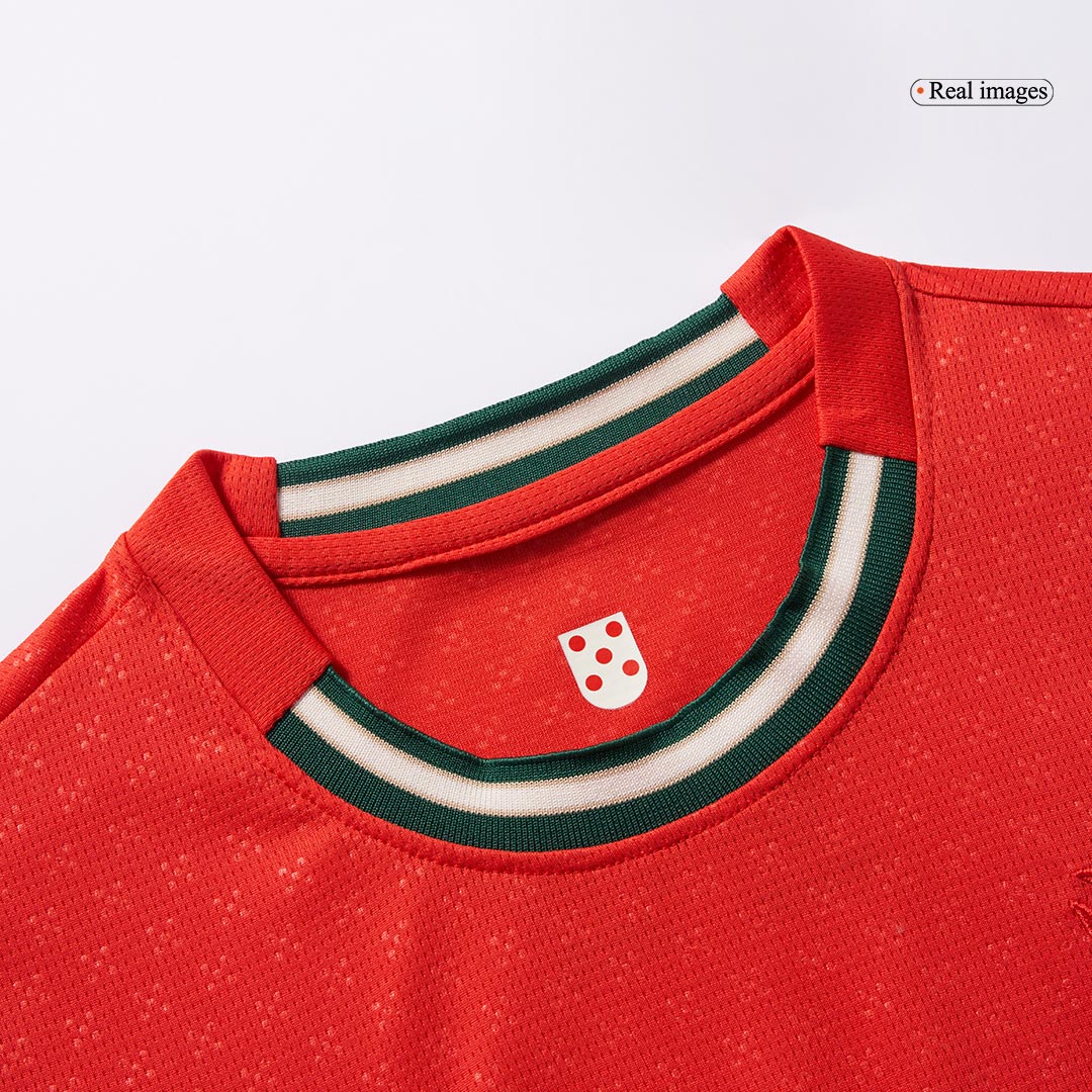 Kid's Portugal Home Soccer Jersey Kit(Jersey+Shorts) 2025 Red - Image 11