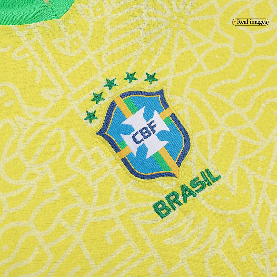 VINI JR. #7 Brazil Home Soccer Jersey Copa America 2024 - Image 6