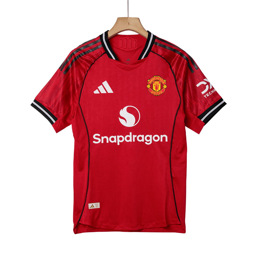 ŠEŠKO #30 Manchester United Home Authentic Soccer Jersey 2025/26 - Image 2
