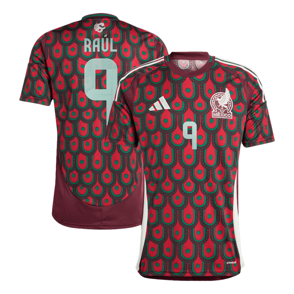 RAUL #9 Mexico Soccer Jersey Home Custom Shirt 2024