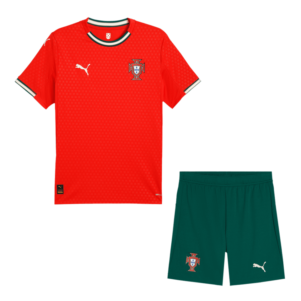 Portugal Home Soccer Jersey Kit(Jersey+Shorts) 2025