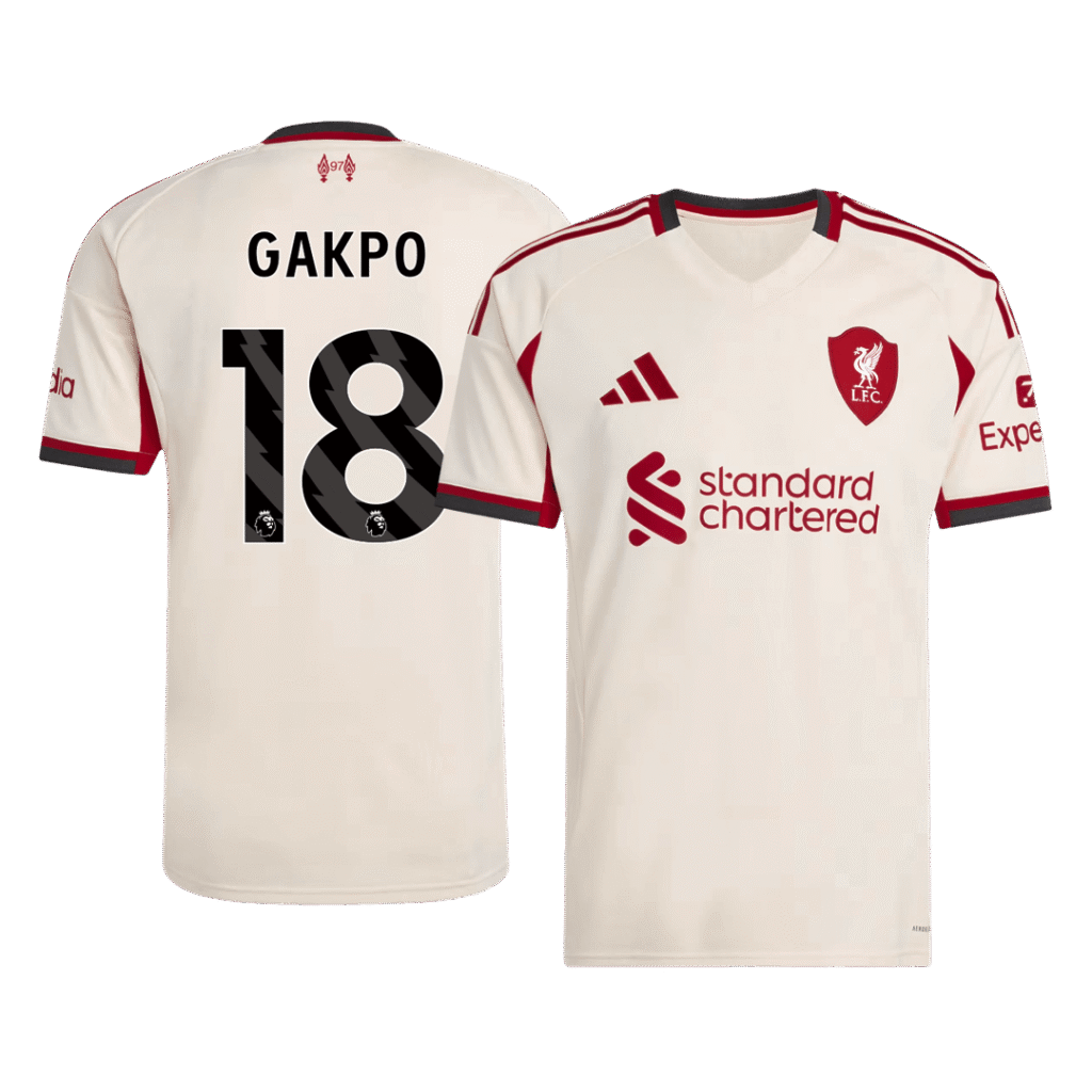 GAKPO #18 Liverpool Away Soccer Jersey 2025/26