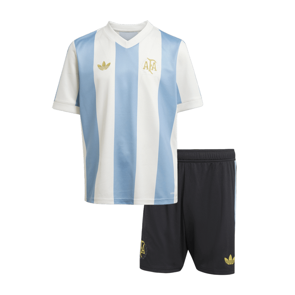 Kid's Argentina Soccer Jersey Kit(Jersey+Shorts) 2024 - 50th Anniversary