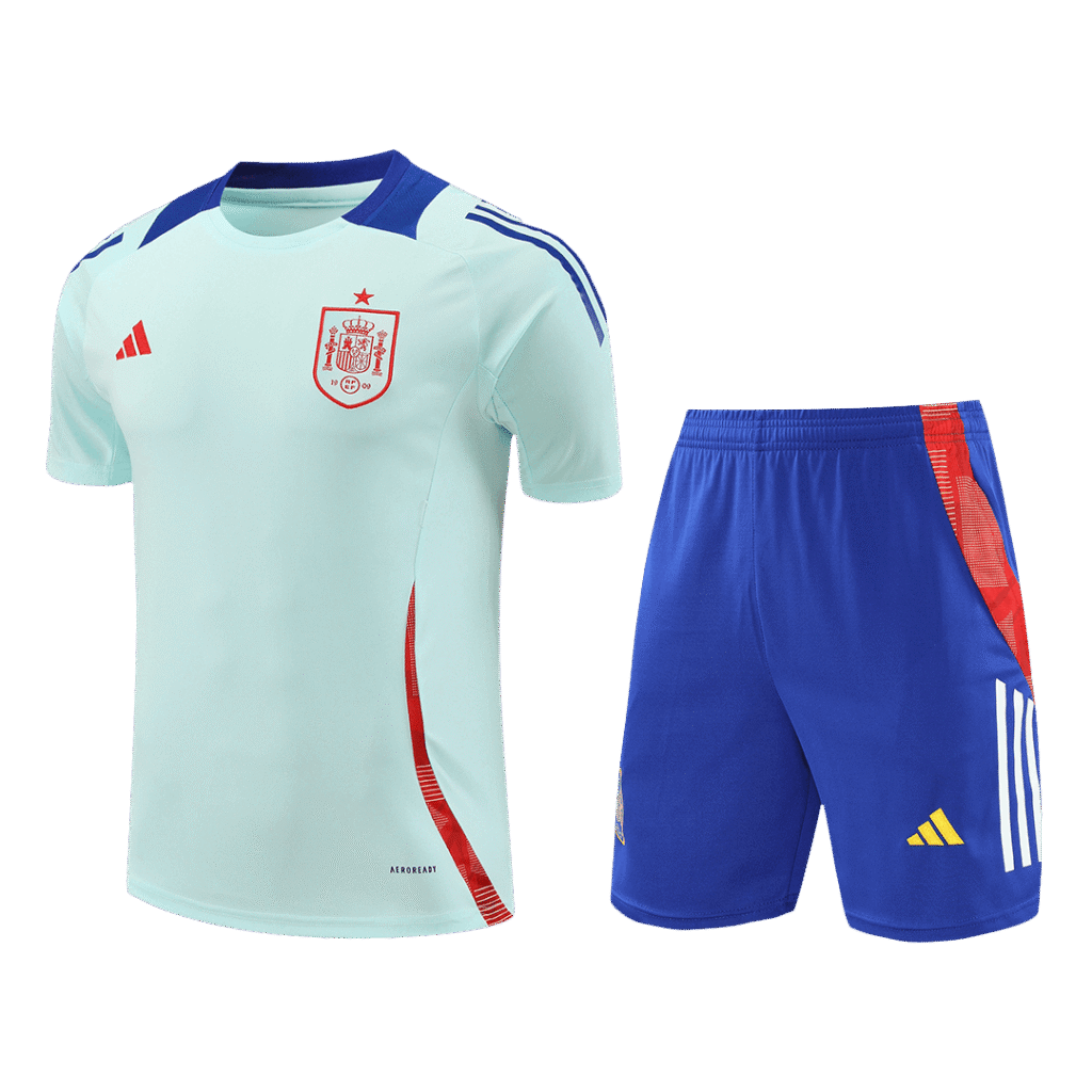 Spain Pre-Match Soccer Jersey Kit(Jersey+Shorts) Euro 2024