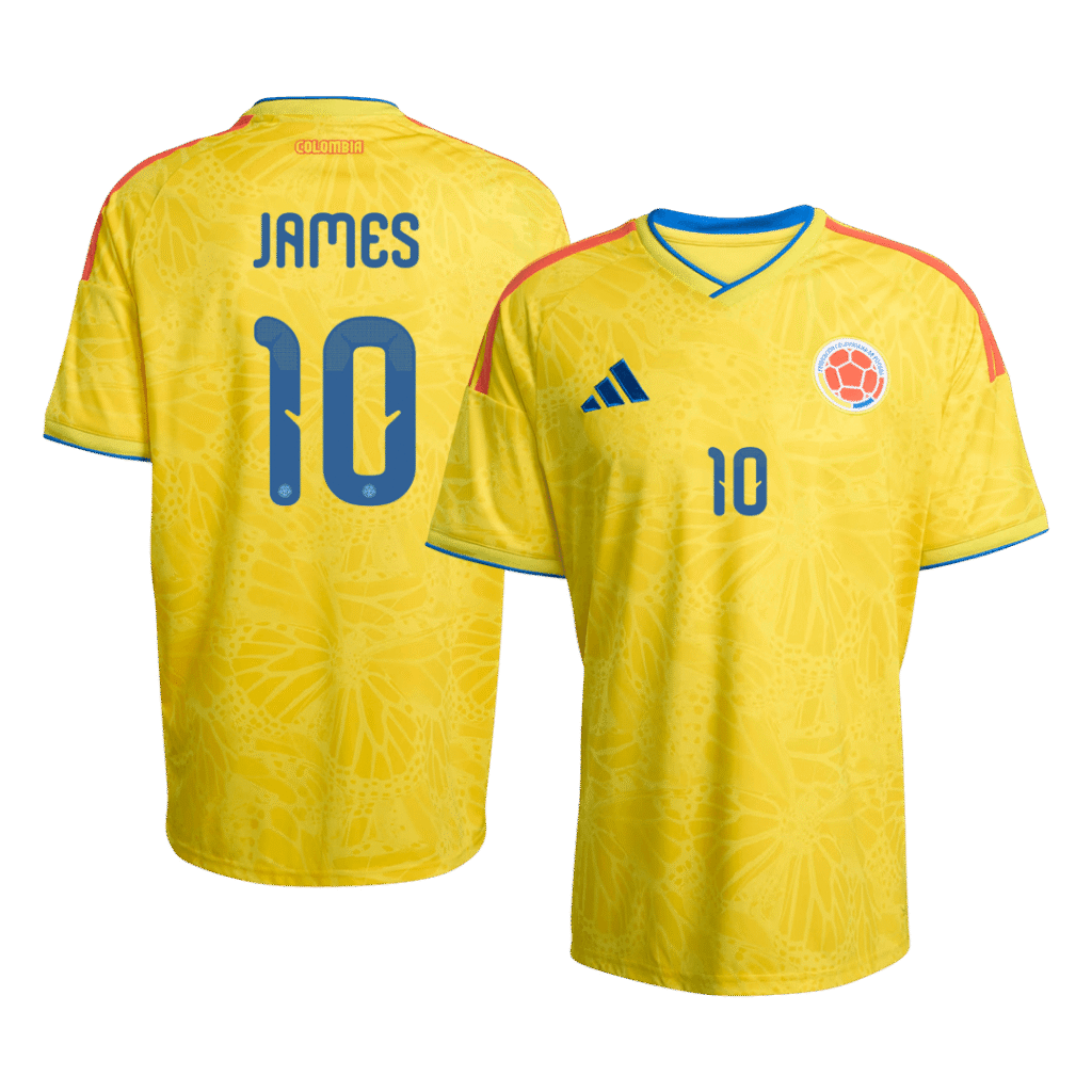 JAMES #10 Colombia Home Soccer Jersey World Cup 2026