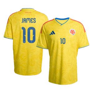 JAMES #10 Colombia Home Soccer Jersey World Cup 2026