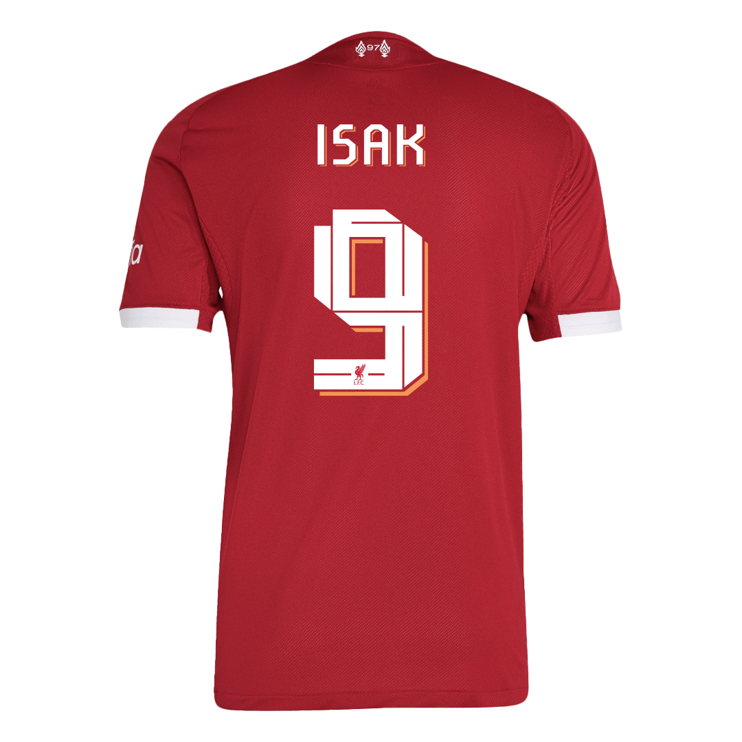 ISAK #9 Liverpool Home Authentic Soccer Jersey 2025/26 - Image 2