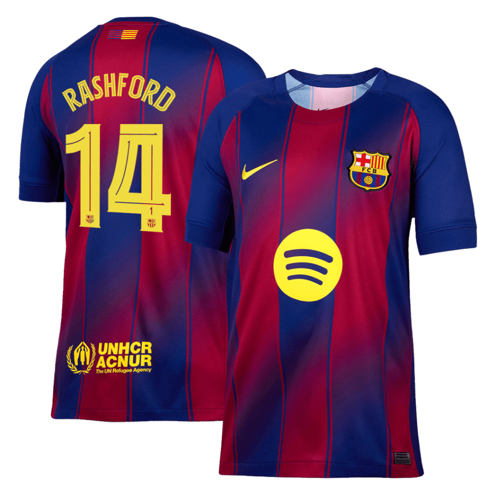 RASHFORD #14 Barcelona Home Soccer Jersey 2025/26 -UCL