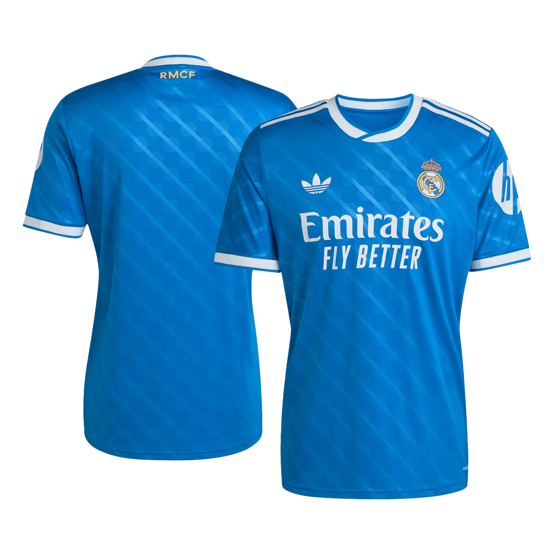 Real Madrid Third Away Soccer Jersey 2025/26 Blue - Image 3