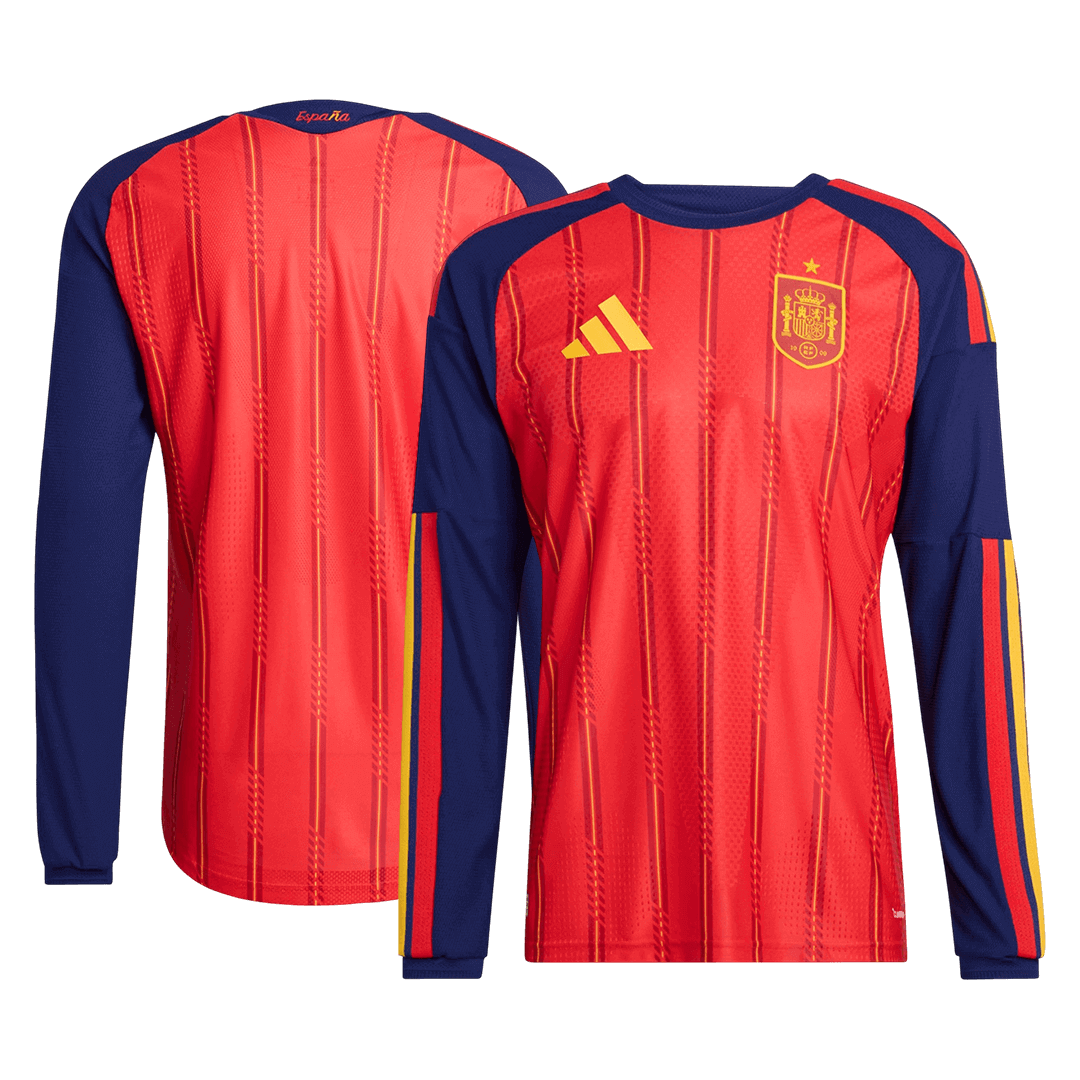 Spain Home Long Sleeve Player Version Jersey World Cup 2026 - Image 2