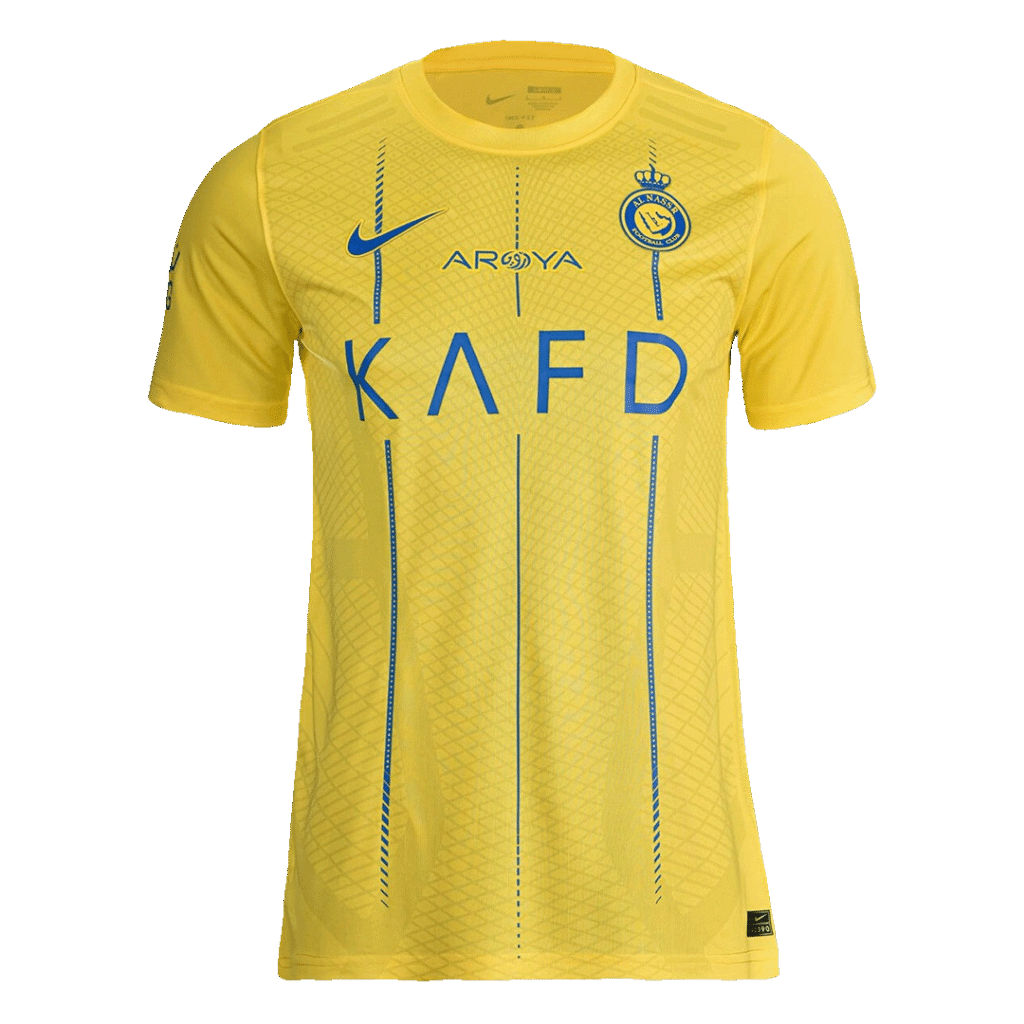 Gift-Replica Nike Al Nassr Home Soccer Jersey 2023/24 Yellow