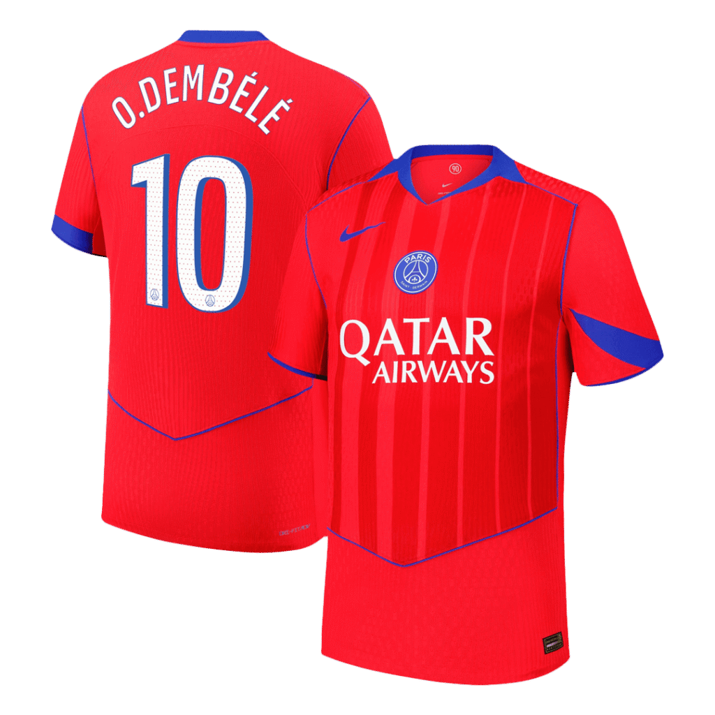 O.DEMBÉLÉ #10 PSG Third Away Authentic Soccer Jersey 2025/26