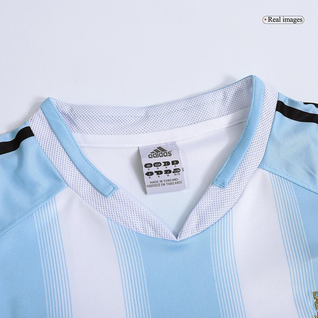 Retro 2004/05 Argentina Home Soccer Jersey - Image 10