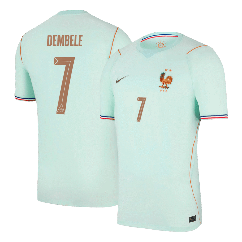 DEMBELE #7 France Away Soccer Jersey World Cup 2026