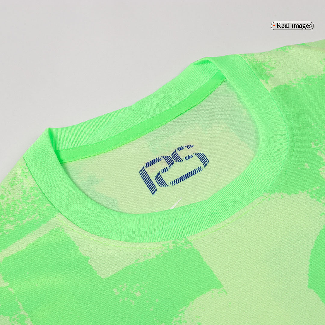 Barcelona Third Away Soccer Jersey Green - UCL (Spotify Logo Without Text) - Image 5