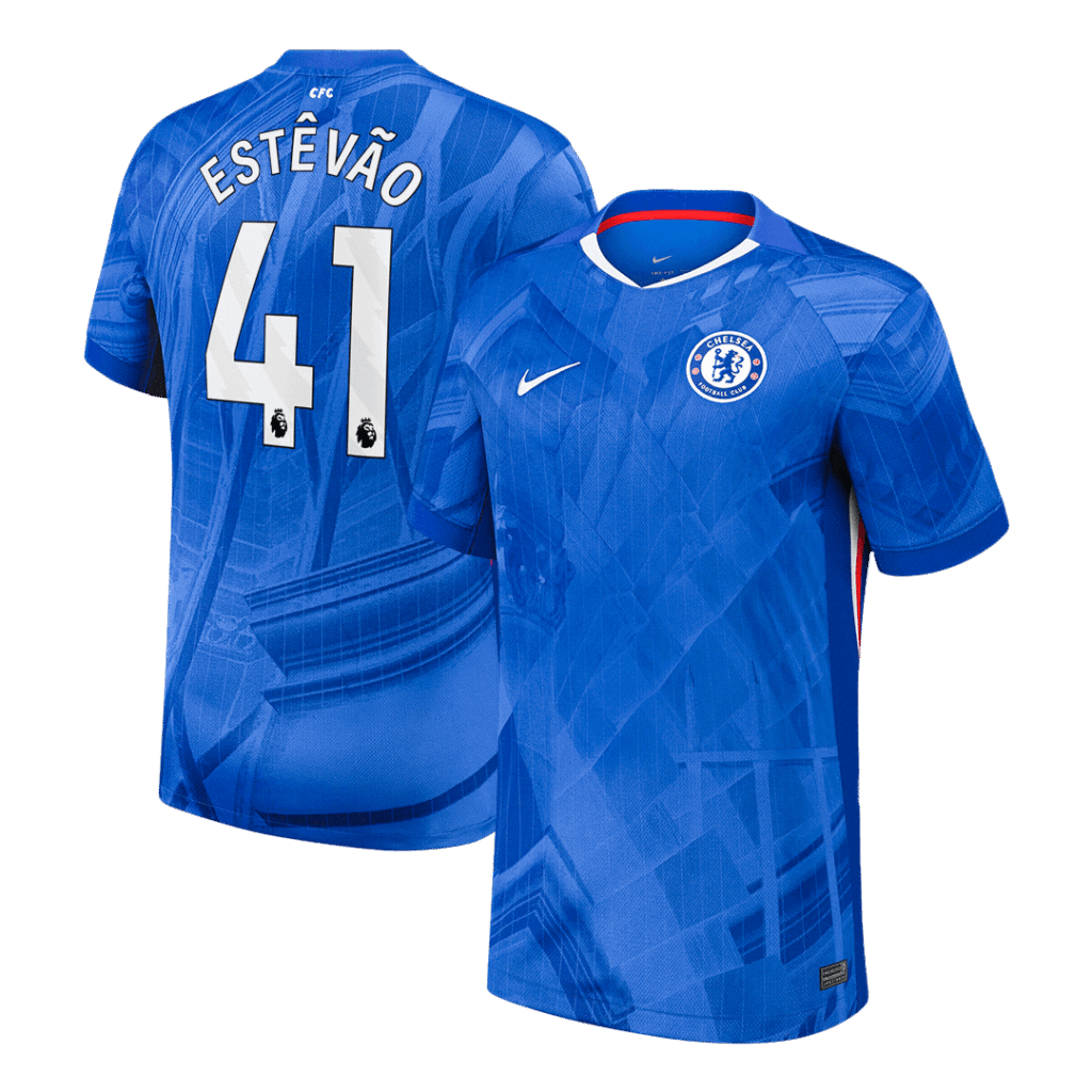 ESTÊVÃO #41 Chelsea Home Soccer Jersey 2025/26