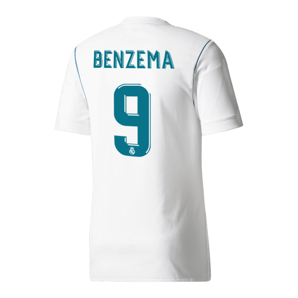 BENZEMA #9 Real Madrid Retro Jersey Home Soccer Shirt 2017/18