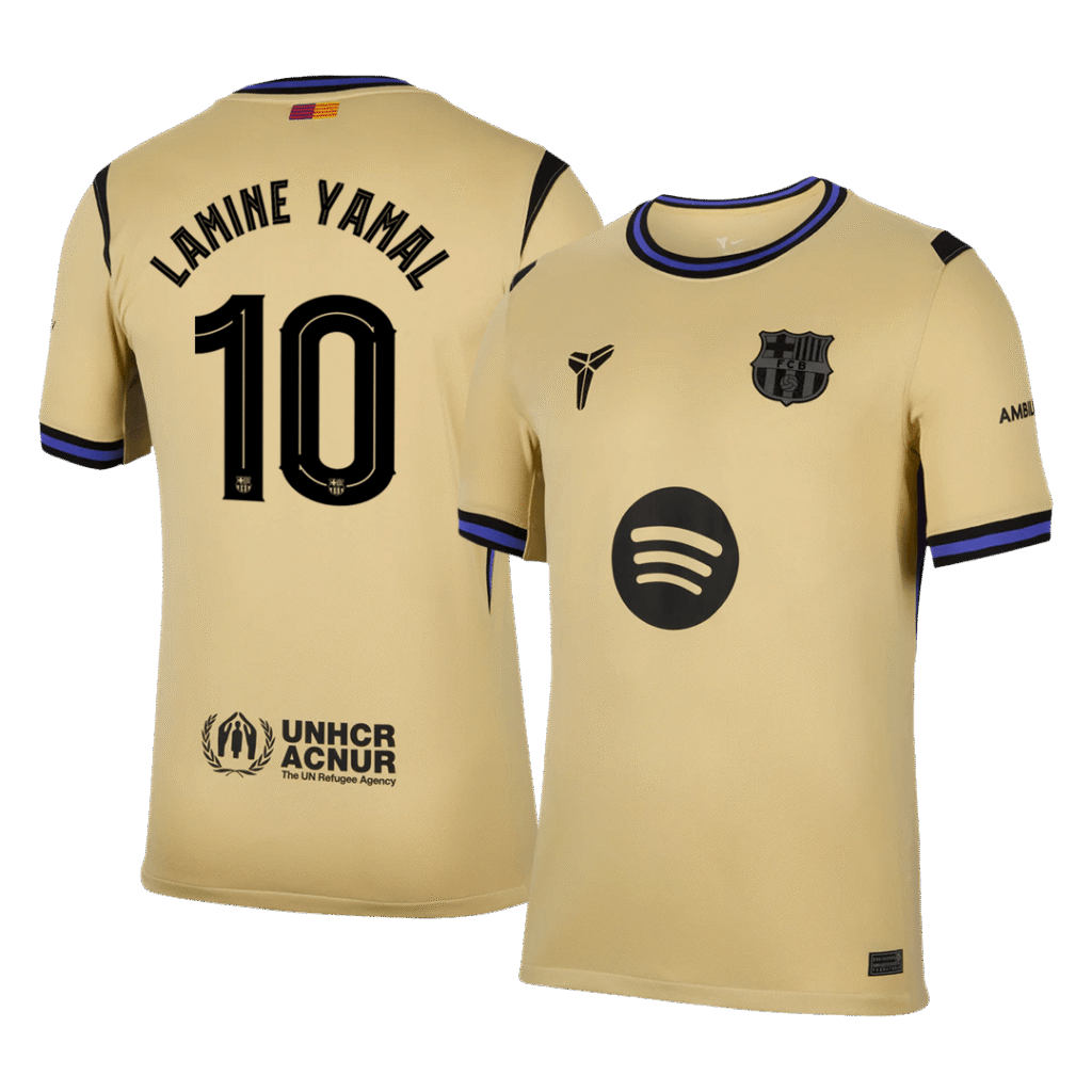 LAMINE YAMAL #10 Barcelona Away Soccer Jersey 2025/26 -UCL