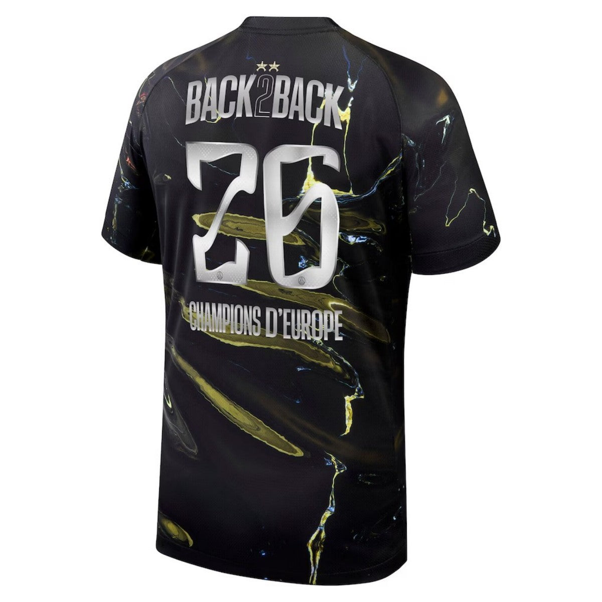 Champions of Europe #26 PSG Jersey 2025/26 Night Edition