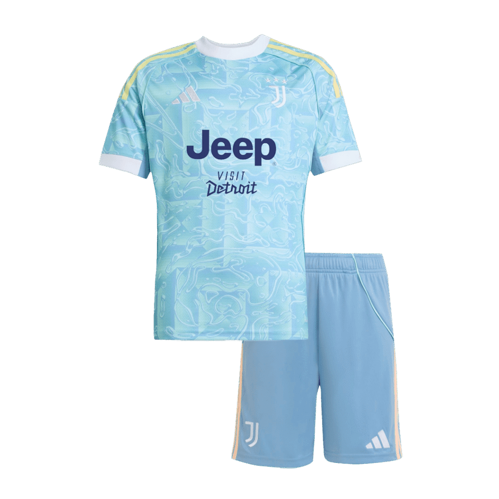 Juventus Away Kids Soccer Jerseys Kit 2025/26