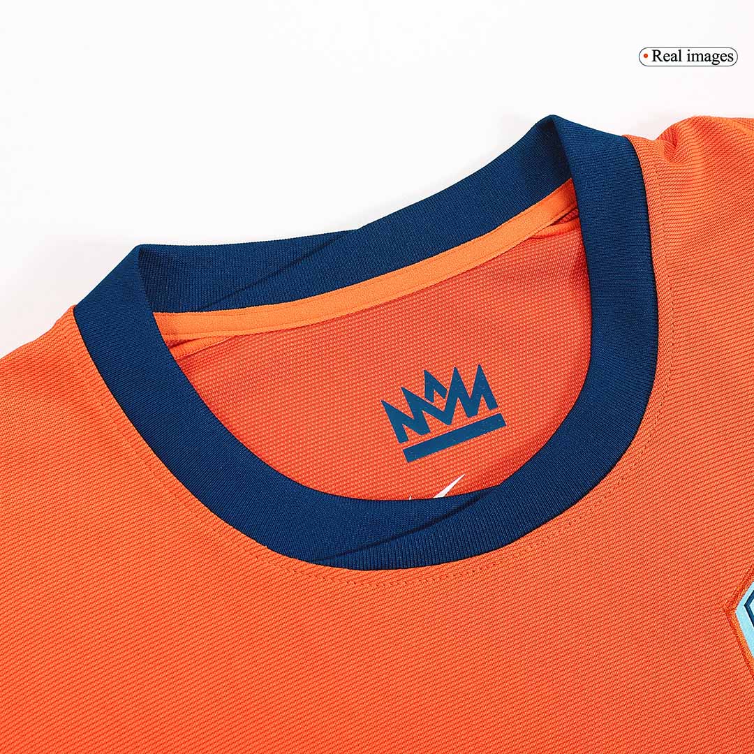 MALEN #18 Netherlands Home Soccer Jersey Euro 2024 - Image 7