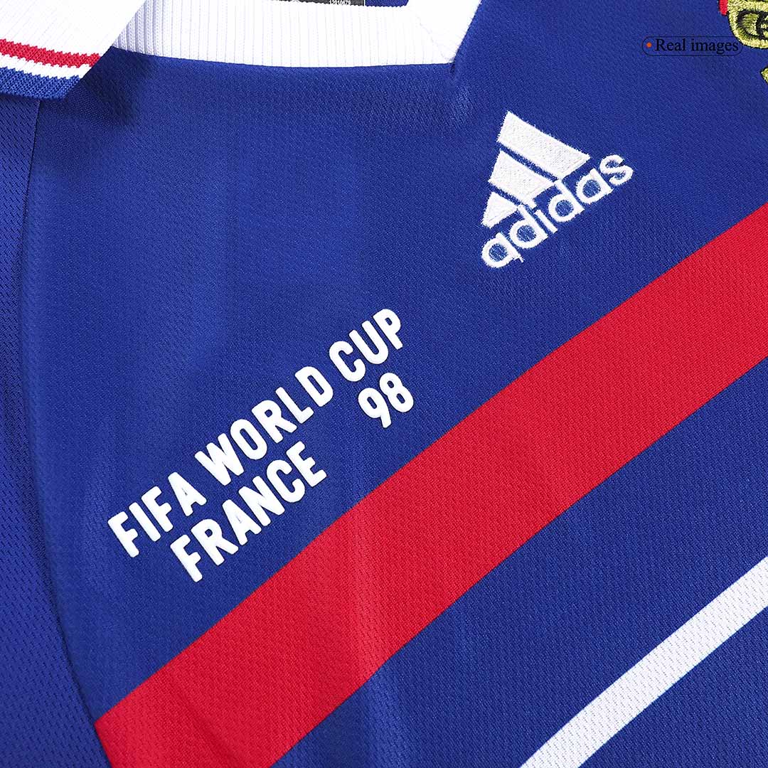 Retro HENRY #12 1998 France Home Soccer Jersey - Image 6