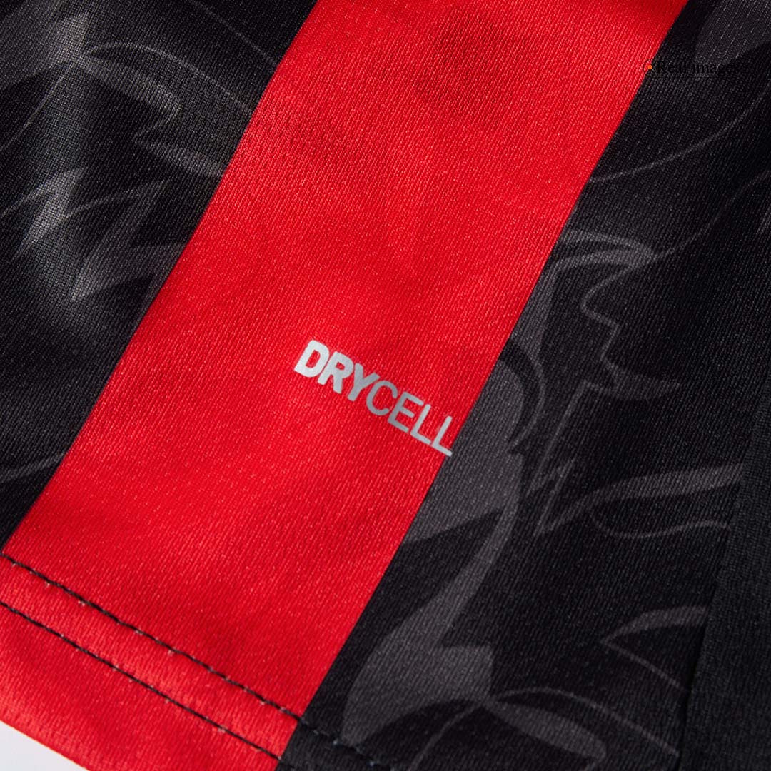 AC Milan Home Soccer Jersey Kit(Jersey+Shorts) 2025/26 Red&Black - Image 3