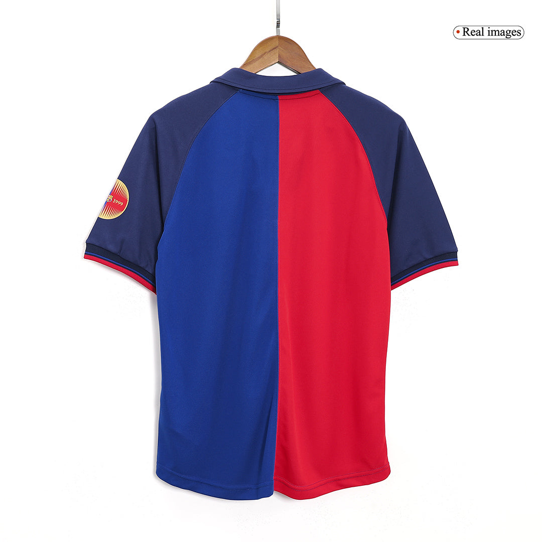 Retro 1999/00 Barcelona Home Soccer Jersey - Image 7