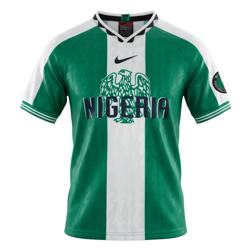 Retro Soccer Jersey Nigeria Home 1996