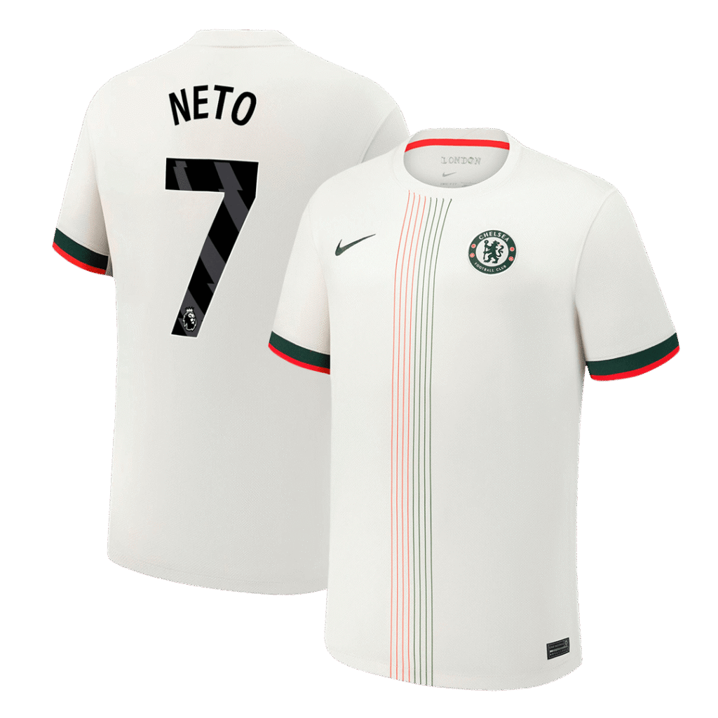 NETO #7 Chelsea Away Soccer Jersey 2025/26