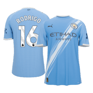 RODRIGO #16 Manchester City Home Soccer Jersey 2025/26