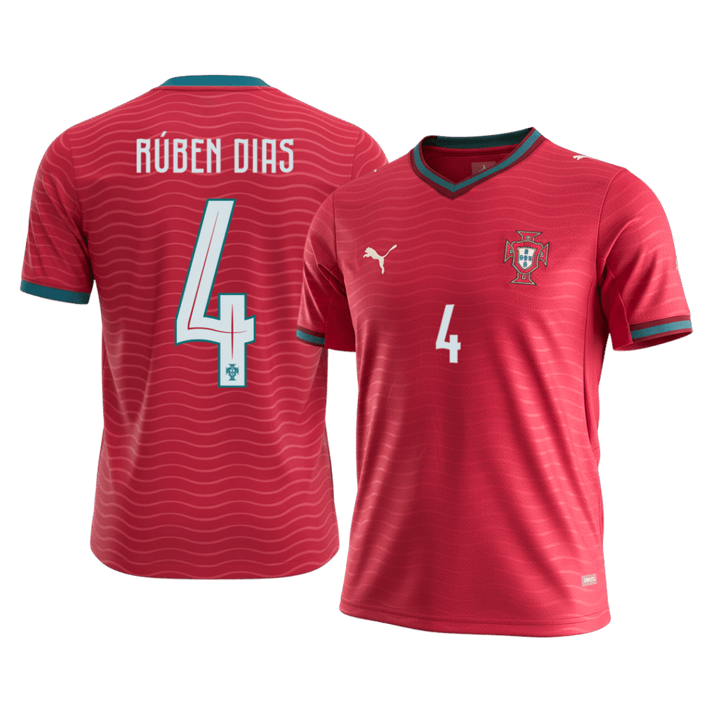 RÚBEN DIAS #4 Portugal Home Soccer Jersey World Cup 2026