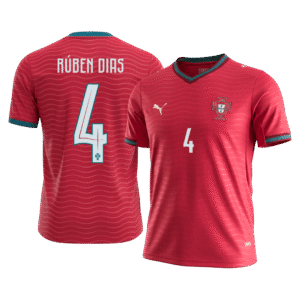 RÚBEN DIAS#4 Portugal Home Soccer Jersey World Cup 2026 Red