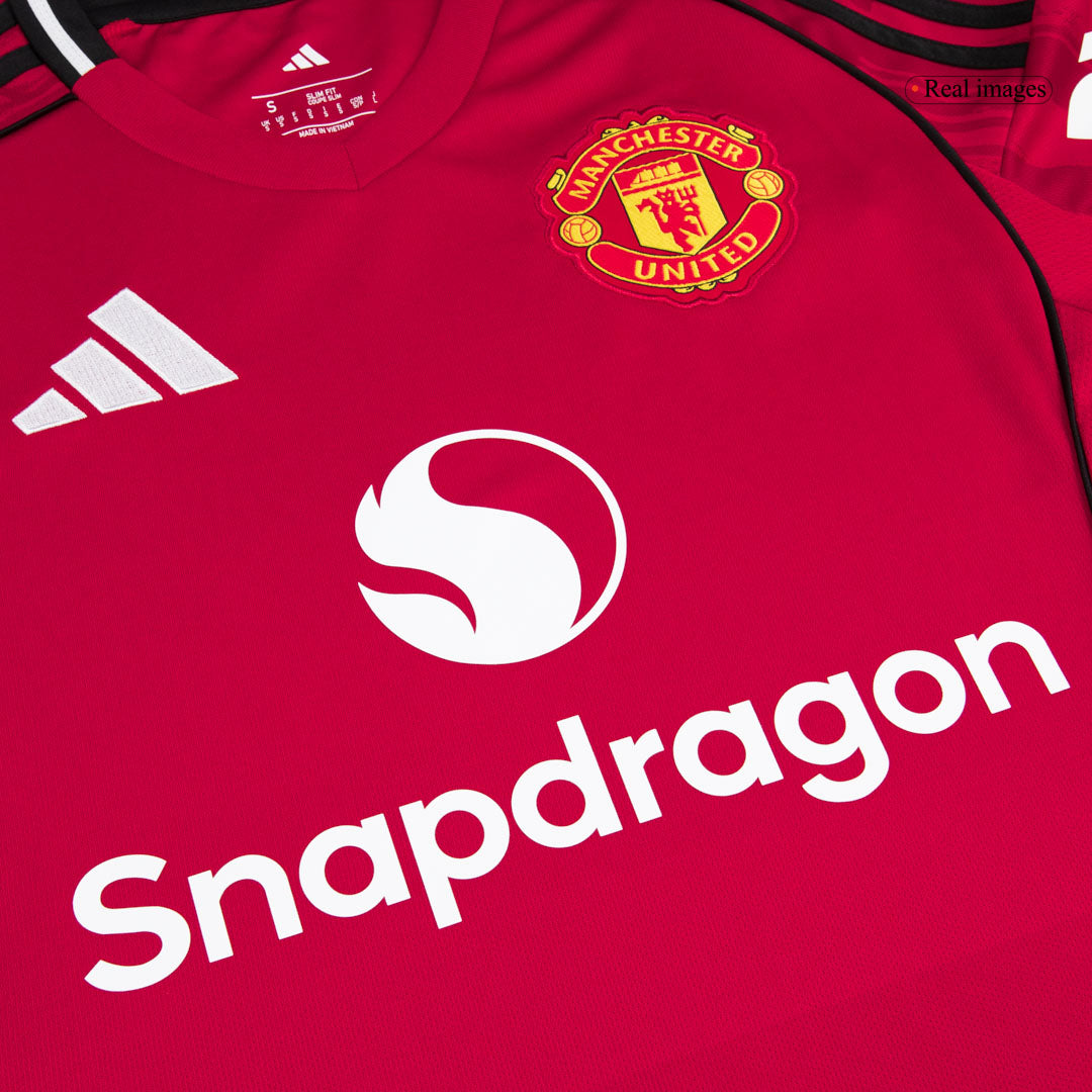 ŠEŠKO #30 Manchester United Home Soccer Jersey 2025/26 - Image 5