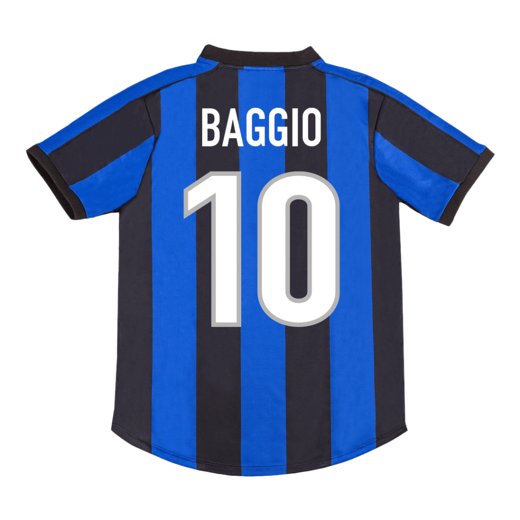 BAGGIO #10 Inter Milan Retro Jersey Home Soccer Shirt 1999/00