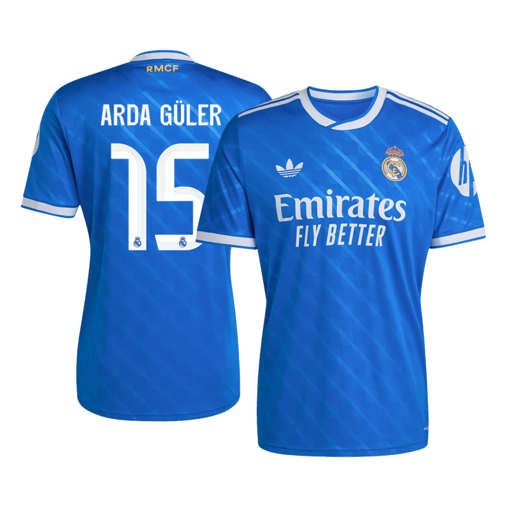 ARDA GÜLER #15 Real Madrid Third Away Soccer Jersey 2025/26