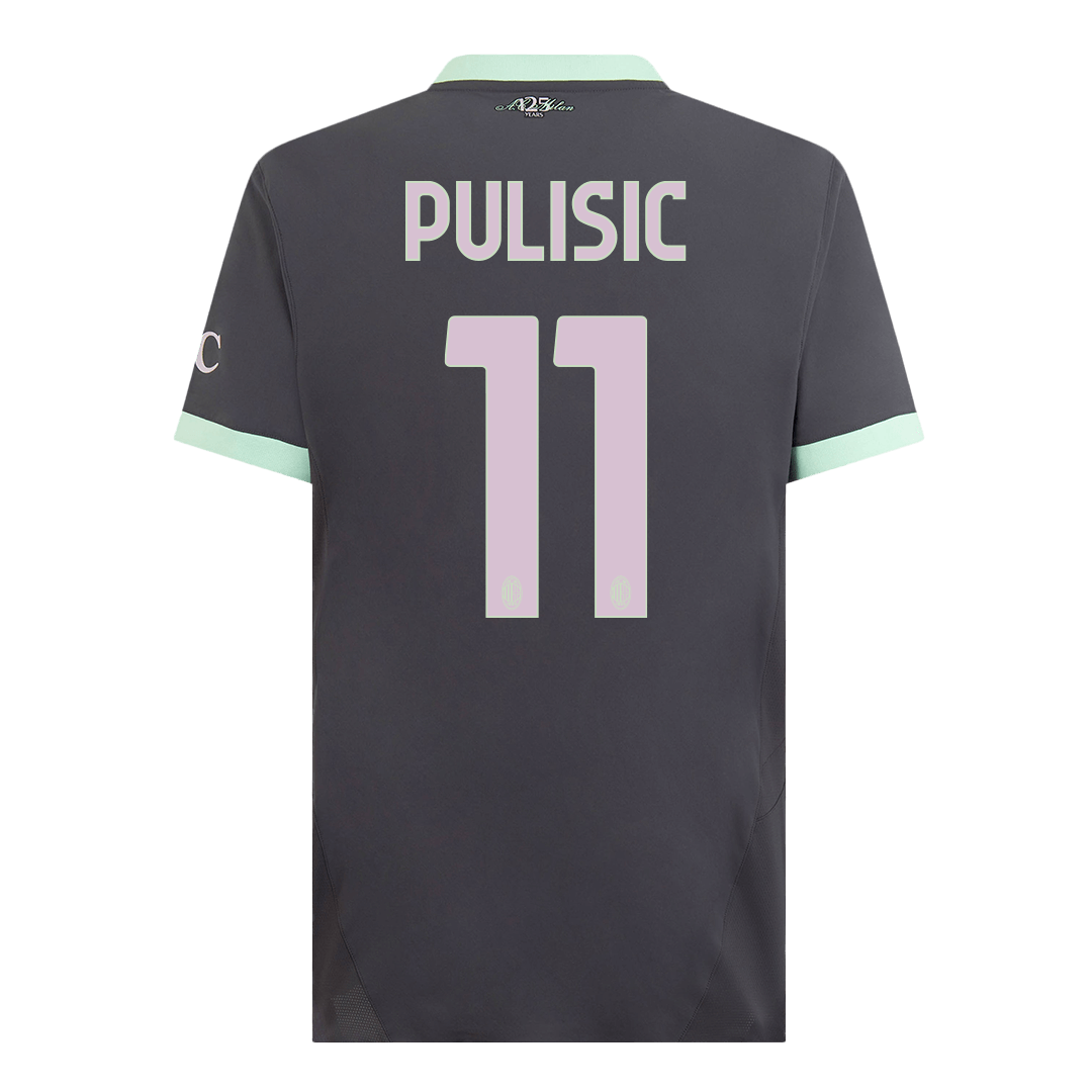 Authentic PULISIC #11 Soccer Jersey AC Milan Third Away Shirt 2024/25 - Image 3