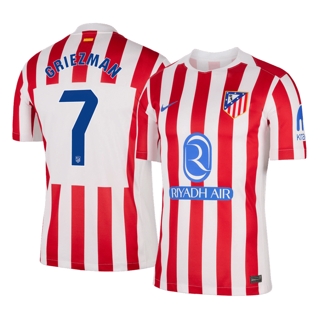 GRIEZMANN #7 Atletico Madrid Home Soccer Jersey 2025/26