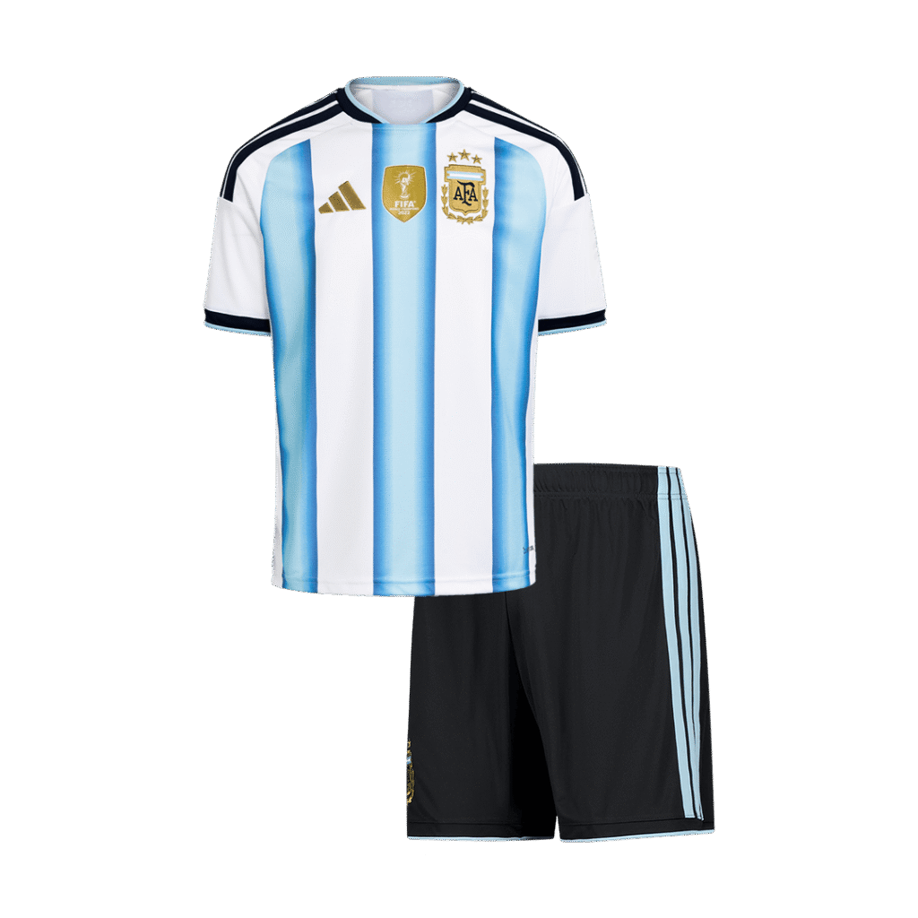Argentina Home Kids Soccer Jerseys Kit World Cup 2026