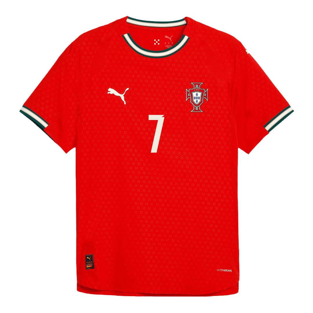 Authentic RONALDO #7 Portugal Home Soccer Jersey 2025 Red - Image 13
