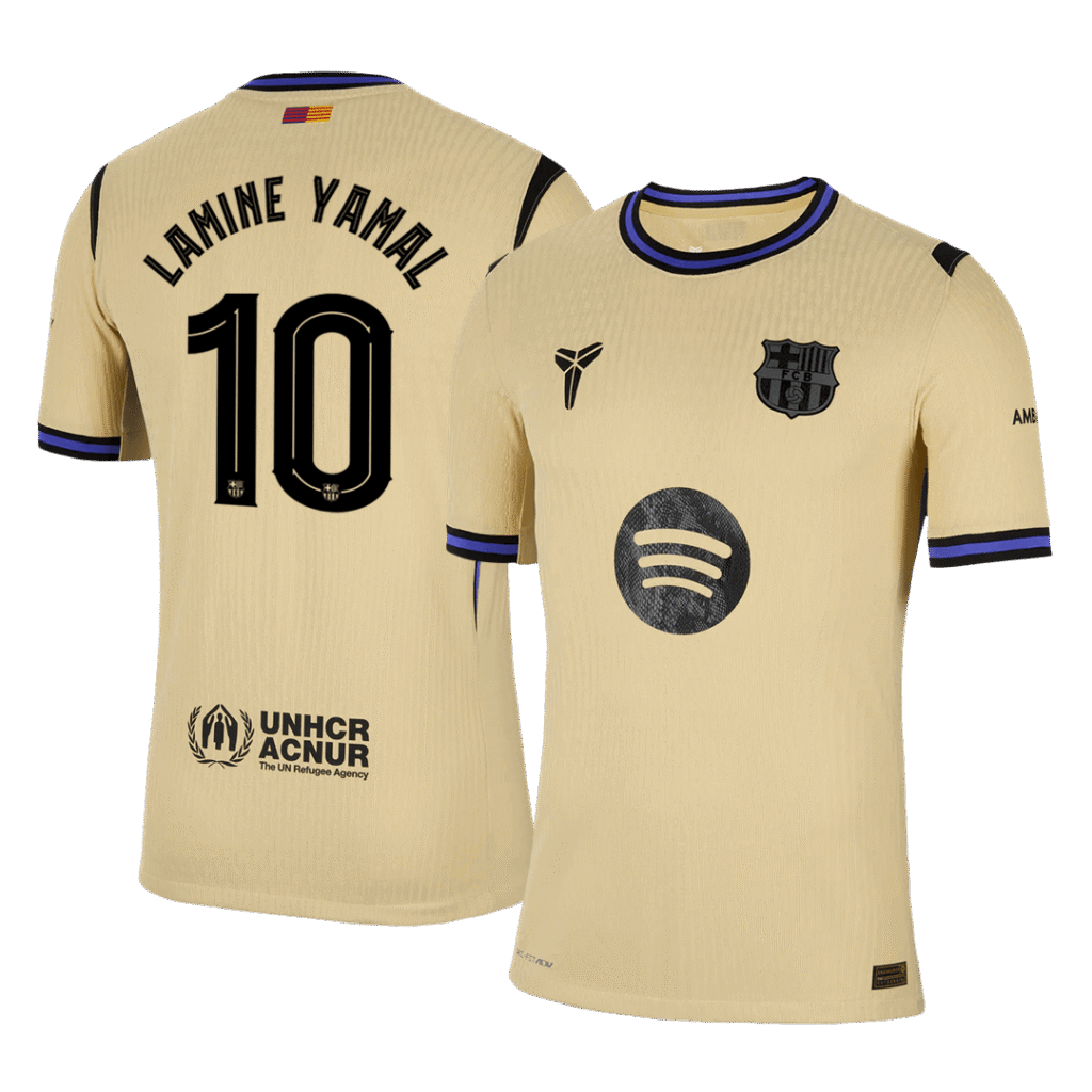 LAMINE YAMAL #10 Barcelona Away Authentic Soccer Jersey 2025/26 - UCL