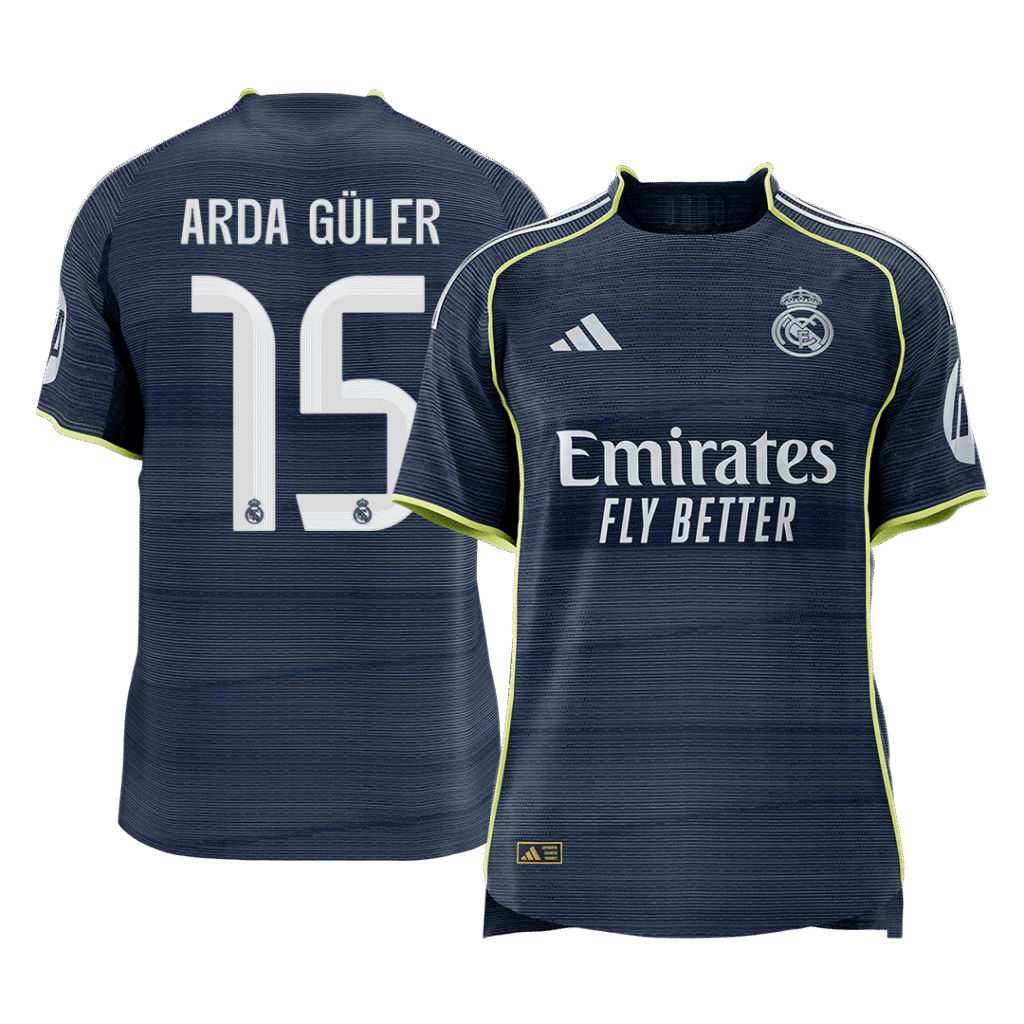 ARDA GÜLER #15 Real Madrid Away Player Version Jersey 2025/26